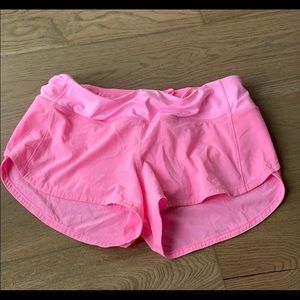 Lululemon pink shorts